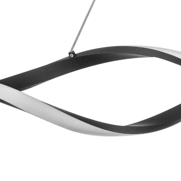 736437 Люстра ROTONDA 50W LED 3060LM 120G ЧЕРНЫЙ 3000-6000K