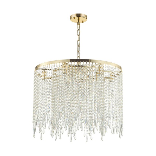 5028/9 MODERN ODL23 641 золотой/прозрачный металл/хрусталь Люстра E14 9*40W CHOKKA