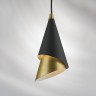 757010 Люстра CONE 1х40W E14 ЧЕРНЫЙ/ЗОЛОТО