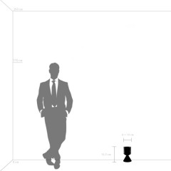 745915 Настольная лампа ALFA 1W LED 120LM ГОЛУБОЙ/ПРОЗРАЧНЫЙ 3000K