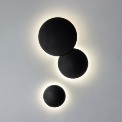 379147 Светильник PIATTO 1x6W LED 600LM G ЧЕРНЫЙ 4000K IP65