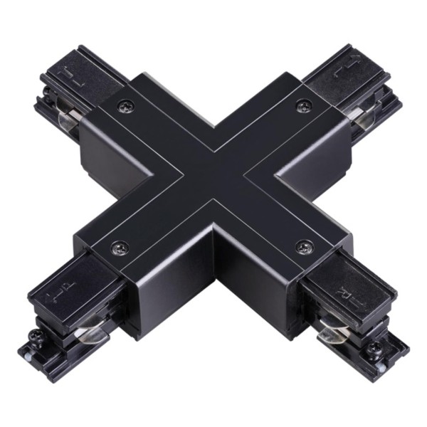 135053 PORT NT19 257 черный Соединитель "Х" с токопроводом для трехфазного шинопровода IP20 220V