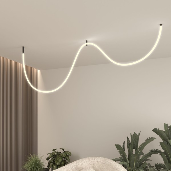 Гибкий неон 336Led 12W IP20 3000K Full light круглый теплый белый, 3 м 24V 12W 336Led 2835 IP20