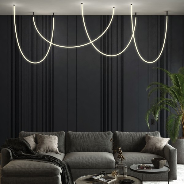 Гибкий неон 336Led 12W IP20 3000K Full light круглый теплый белый, 3 м 24V 12W 336Led 2835 IP20