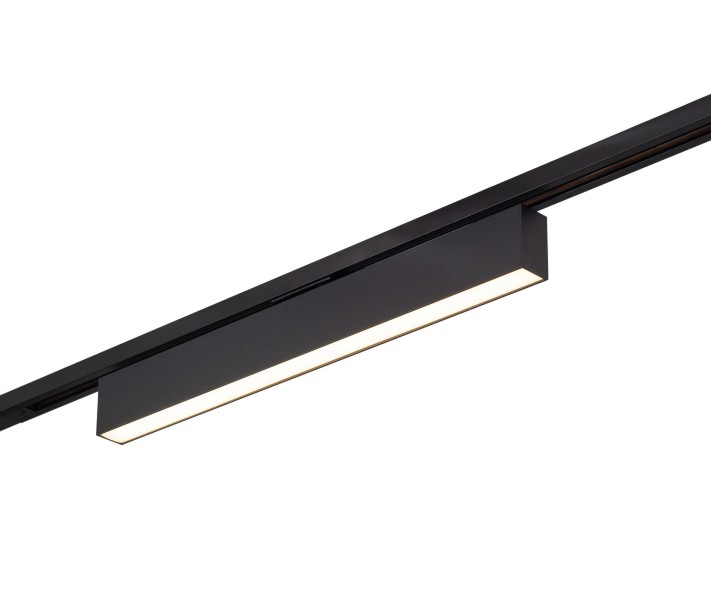 DK6630-BK Трековый светильник IP 20, 20 Вт, LED 3000, черный, алюминий