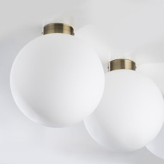 812031 Люстра GLOBO 1х40W E14 БРОНЗА/БЕЛЫЙ