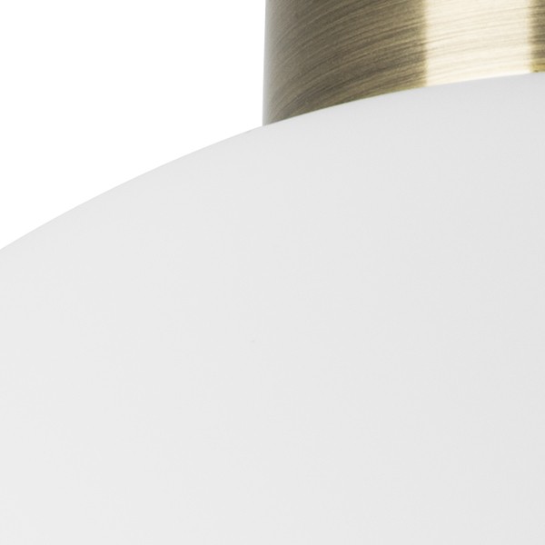 812031 Люстра GLOBO 1х40W E14 БРОНЗА/БЕЛЫЙ