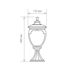 Ландшафтный светильник Andromeda S черное золото IP44 GLYF-8024S черное золото