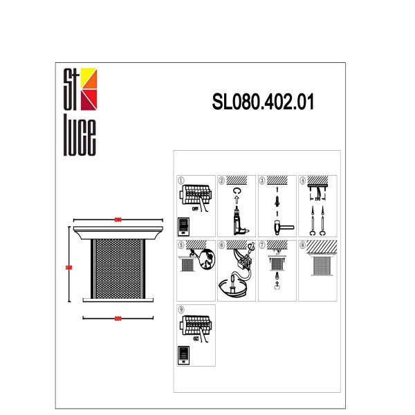 SL080.402.01 Светильник уличный потолочный ST-Luce Темный кофе/Прозрачный, Темный кофе E27 1*60W LASTERO