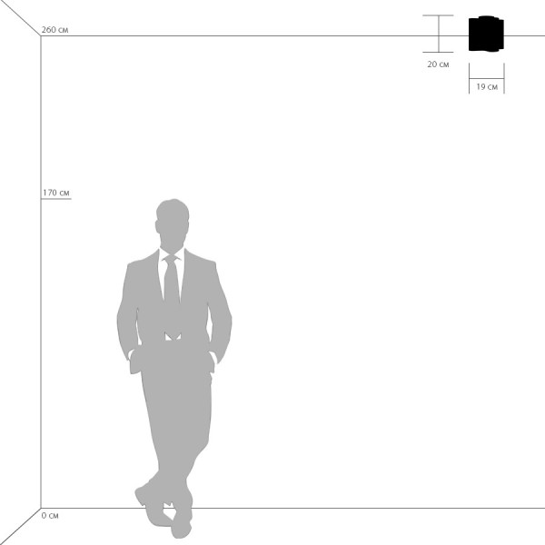 802013 Светильник NUBI 1х40W E27 ШАМПАНЬ/БЕЛЫЙ