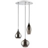 803057 Подвес PENTOLA 3х25W G9 ХРОМ/ДЫМЧАТЫЙ
