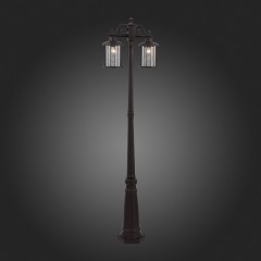 SL080.425.02 Светильник уличный наземный ST-Luce Темный кофе/Прозрачный, Темный кофе E27 2*100W LASTERO