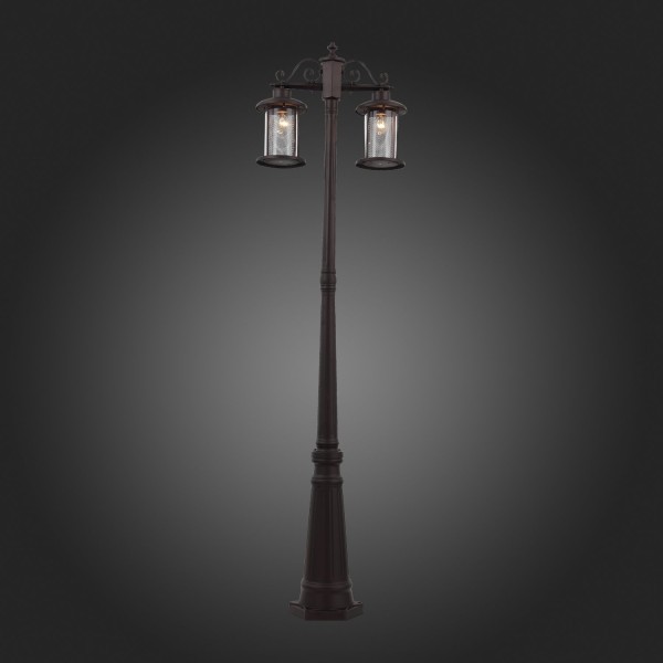 SL080.425.02 Светильник уличный наземный ST-Luce Темный кофе/Прозрачный, Темный кофе E27 2*100W LASTERO