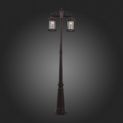 SL080.425.02 Светильник уличный наземный ST-Luce Темный кофе/Прозрачный, Темный кофе E27 2*100W LASTERO