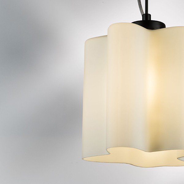 802117 Подвес NUBI 1х40W E27 ЧЕРНЫЙ МАТОВЫЙ/БЕЛЫЙ