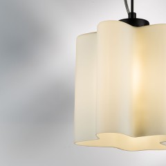 802117 Подвес NUBI 1х40W E27 ЧЕРНЫЙ МАТОВЫЙ/БЕЛЫЙ