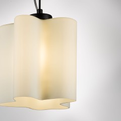 802117 Подвес NUBI 1х40W E27 ЧЕРНЫЙ МАТОВЫЙ/БЕЛЫЙ