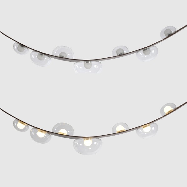 Светильник подвесной Crystal Lux BOSQUE SP7 L3000 BROWN/TRANSPARENT