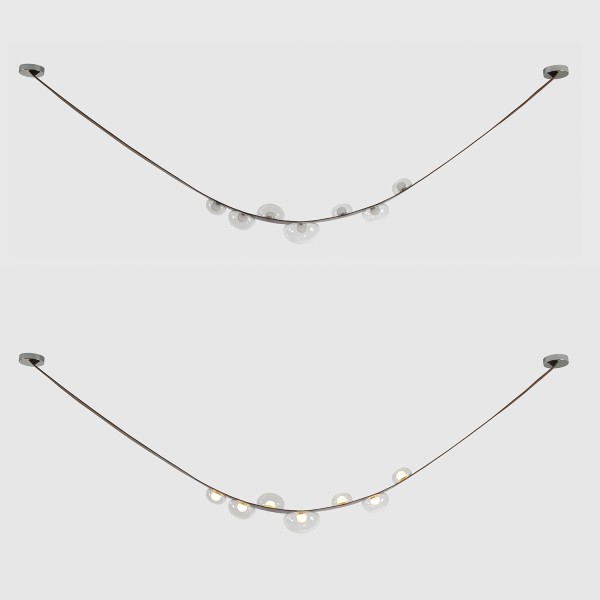 Светильник подвесной Crystal Lux BOSQUE SP7 L3000 BROWN/TRANSPARENT