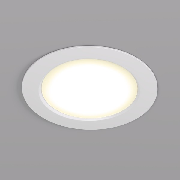 DK3048-WH Встраиваемый светильник, IP 20, 7Вт, LED, белый, пластик