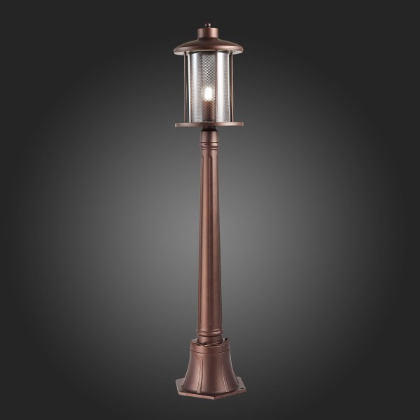 SL080.415.01 Светильник уличный наземный ST-Luce Темный кофе/Прозрачный, Темный кофе E27 1*60W LASTERO