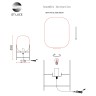 SL1050.505.01 Прикроватная лампа ST-Luce Черный/Коньячный E27 1*40W (из 2-х коробок) BURASCA
