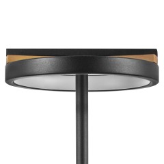 723927 Настольная лампа LODI LED 9W 720LM ЧЕРНЫЙ/ДЕРЕВО 3000K