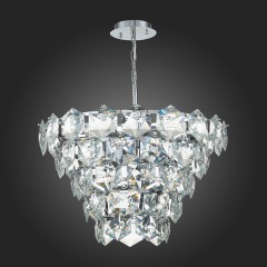 SL1631.103.09 Люстра подвесная ST-Luce Хром/Прозрачный E14 9*40W VITERBO