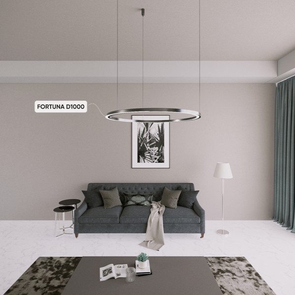 Люстра Crystal Lux FORTUNA SP88W LED D1000 BLACK