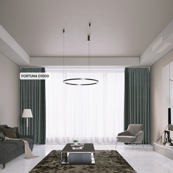 Люстра Crystal Lux FORTUNA SP88W LED D1000 BLACK