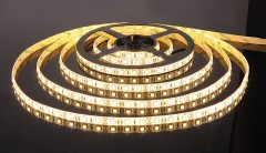 Светодиодная лента 12 В 14,4 Вт/м 60 Led/м 5050 IP65, теплый белый 3300К, 5 м Лента светодиодная 12V 14,4W 60Led 5050 IP65 теплый белый, 5м