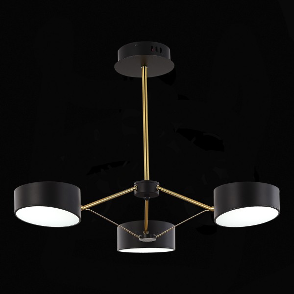 SLE6005-402-03 Светильник потолочный Черный, Золотистый/Черный LED 3*10W VALLE