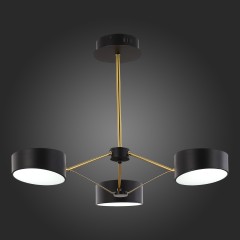 SLE6005-402-03 Светильник потолочный Черный, Золотистый/Черный LED 3*10W VALLE