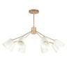 SLE155902-08 Светильник потолочный Золотистый/Белый E14 8*40W MARIO