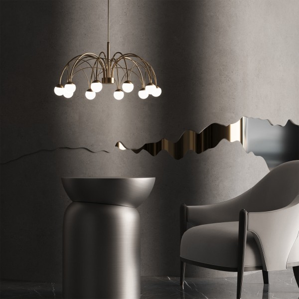 Подвесной светодиодный светильник 90030/10 LED золото