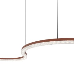 SL1018.603.01 Светильник подвесной ST-Luce терракотовый/прозрачный LED 1*65W 4000K EUCLIDICS