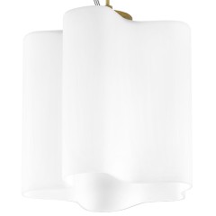 802115 Подвес NUBI LEGNO 1х40W E27 СВЕТЛОЕ ДЕРЕВО/БЕЛЫЙ