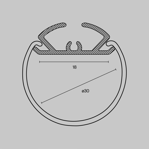 Комплектующие к светодиодной ленте Led Strip ALM-D30-S-2M
