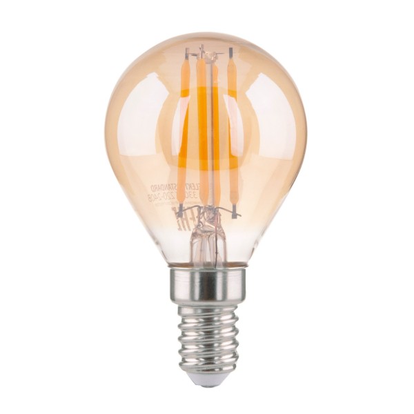 Филаментная светодиодная лампа G45 6W 6500K E14 тонированная BLE1439