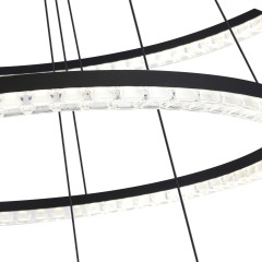 SL1018.403.03 Светильник подвесной ST-Luce черный/прозрачный LED 1*130W 4000K EUCLIDICS