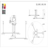 SL1605.403.06 Светильник подвесной ST-Luce Черный/Латунь, Белый LED 6*7,5W 3000K FARONE
