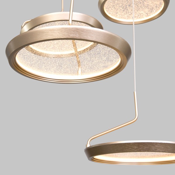 Подвесной светодиодный светильник 90034/6 золото