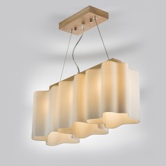 802135 Подвес NUBI LEGNO 3х40W E27 СВЕТЛОЕ ДЕРЕВО/БЕЛЫЙ