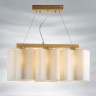 802135 Подвес NUBI LEGNO 3х40W E27 СВЕТЛОЕ ДЕРЕВО/БЕЛЫЙ