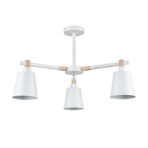 8097/3C MODERNI LN25 269 белый/белый металл, дерево/металл Люстра потолочная Е27 3*60W 220V ROSALINA