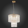 SLE283203-05 Светильник подвесной Золотистый/Прозрачный E27 5*40W RIDA