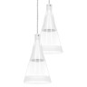 757066 Люстра CONE 6х40W GU10 БЕЛЫЙ МАТОВ/ПРОЗРАЧНО-МАТОВЫЙ