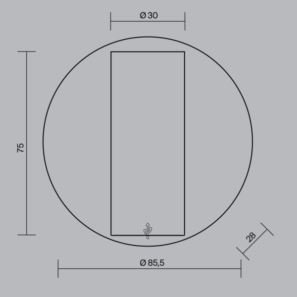 Настенный светильник (бра) Technical C081WL-L3BBS3K