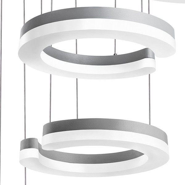 763439 Подвес UNITARIO 46W LED 5060LM СЕРЕБРО МАТОВЫЙ 3000K