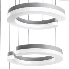 763439 Подвес UNITARIO 46W LED 5060LM СЕРЕБРО МАТОВЫЙ 3000K